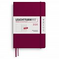 Weekly Planner & Notebook 2026 Medium (A5) Port Red