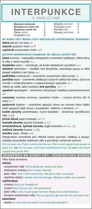 INTERPUNKCE V ANGLIČTINĚ