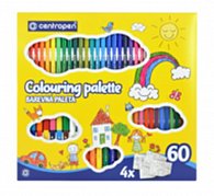 Centropen Fixy 9396 Colouring Palette Quatro, sada 60 ks