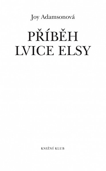 Náhled Příběh lvice Elsy