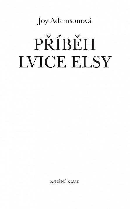 Náhled Příběh lvice Elsy