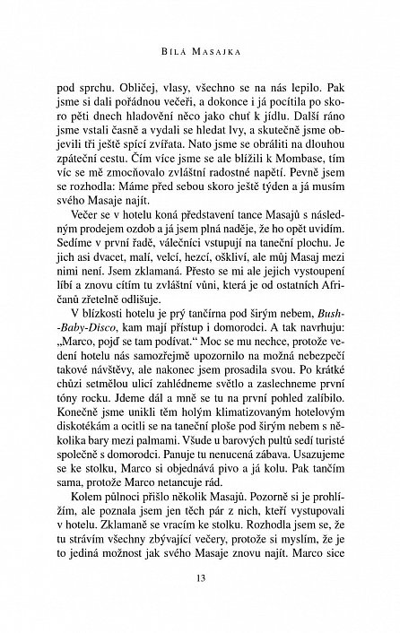 Náhled Bílá Masajka - 4. vydání