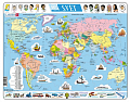 Puzzle 107 Svět politická mapa deskové