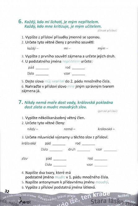 Náhled Procvičování českého jazyka - v příslovích a rčeních