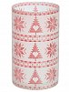 YANKEE CANDLE svícen Red Nordic Frosted Glass 201x119mm