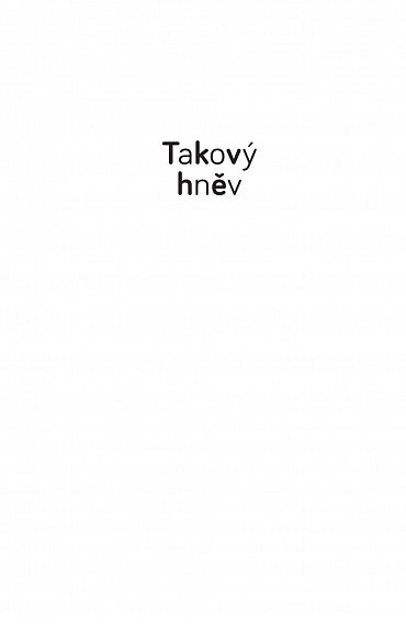 Náhled Takový hněv