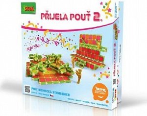 Stavebnice SEVA Přijela pouť 2 plast 693ks v krabici 34,5x32,5x8cm