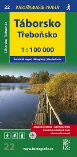 1:100T (22)-Táborsko,Třeboňsko (turistická mapa)
