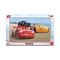 Puzzle Cars závodí 15 dílků na podložce