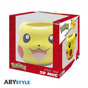 Pokémon 3D Hrnek - Pikachu 475 ml