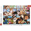 Trefl Puzzle Kočičí rodinka 500 dílků