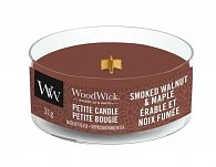 WoodWick Smoked Walnut & Maple svíčka petite 31g