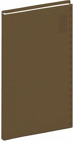 Diář 2016 - Tucson-Ontario - Kapesní, tmavě hnědá,  9 x 15,5 cm