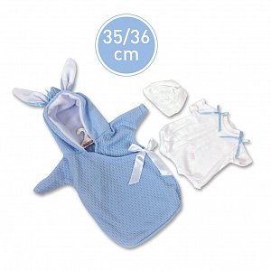 Llorens VRN635-63635 obleček pro panenku miminko NEW BORN velikosti 35-36 cm