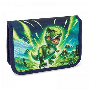 Bagmaster školní dvouchlopňový penál LUMI 25 C – dinosaurus