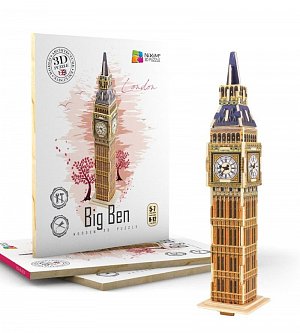 NiXiM Dřevěné 3D puzzle - Big Ben