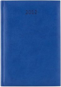 Diář koženkový 2012 - Print týdenní A5 - modrá