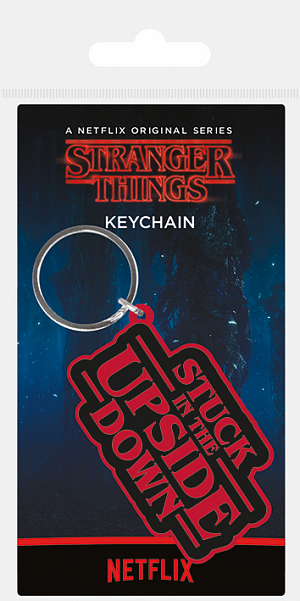 Klíčenka gumová Stranger Things - Stuck in The Upside Down