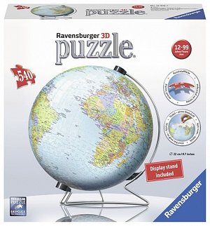 3D Puzzle-Ball: Globus 540 dílků