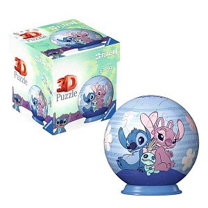 3D Puzzle-Ball: Disney Stitch - Stich & Angel 54 dílků