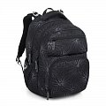 Bagmaster školní dvoukomorový batoh ZIPSTER 25 A – černý s bílými květy