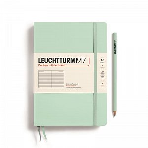 Leuchtturm1917 Zápisník Mint Green Medium A5 linkovaný