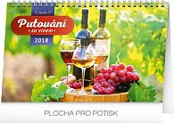 Kalendář stolní 2018 - Putování za vínem, 23,1 x 14,5 cm