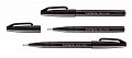 Popisovač Pentel Touch Brush - černý