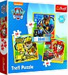 Trefl Puzzle Tlapková patrola - Marshall, Rubble a Chase 3v1 (20,36,50 dílků)