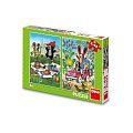 Krtek se raduje: puzzle 2x48 dílků
