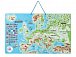 Woody Magnetická mapa EVROPY, společenská hra  3 v 1, v českém jazyce