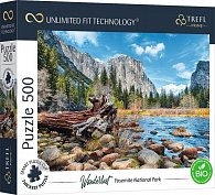 Puzzle UFT Wanderlust: Yosemitský národní park, Kalifornie, USA/500 dílků