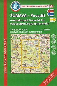 KČT 65 Šumava, Povydří, Národní park Bavorský les 1:50 000 turistická mapa/9. vydání