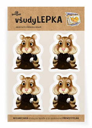 všudyLEPKA vel. 1 -020 - Křeček 4x