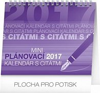 Plánovací kalendár s citátmi - stolový kalendár 2017