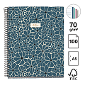 Miquelrius poznámkový blok - BOHO ESSENCE, NB - 4, A5, 70 g, karton, 100 listů, linka, Prussia
