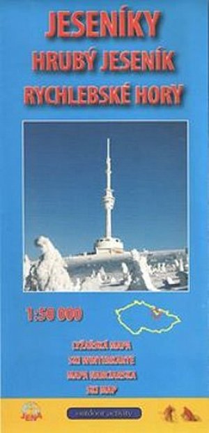 Jeseníky 1:50 000 Zimní lyžařská mapa 2015