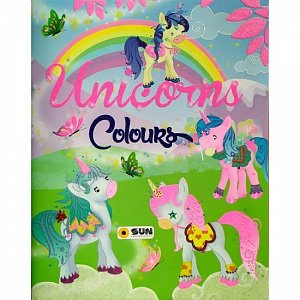 Unicorns - colours - zelená