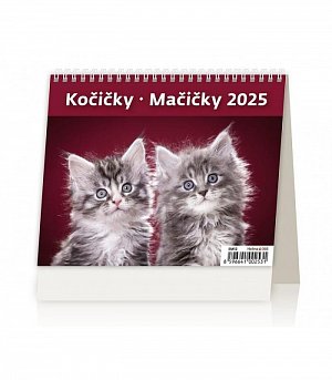 Kalendář stolní 2025 - MiniMax Kočičky / Mačičky