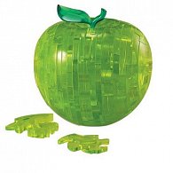Zelené jablko - 3D Krystal puzzle