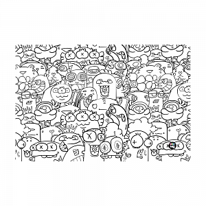 Podložka na stůl PP 60x44cm Monsters