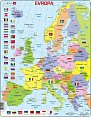 Puzzle MAXI - Mapa Evropy (na šířku)/70dílků, 2.  vydání