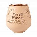 Zrcadlový svícen - Veselé Vánoce