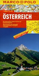 Rakousko mapa 1:300 000