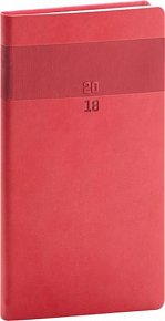 Diář 2018 - Aprint - kapesní, červený, 9 x 15,5 cm