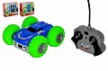 Auto RC Tornádo kaskadérské otáčecí plast 15cm 24MHz se světlem na bat. 2 barvy v krabici 28x26x10cm