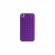 iPhone 4/4S Pixel Case fialová