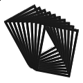 djois Magneto PRO otevřený rámeček A4, A4, PVC, černý, 10 ks