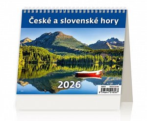 Kalendář stolní 2026 -  MiniMax České a slovenské hory
