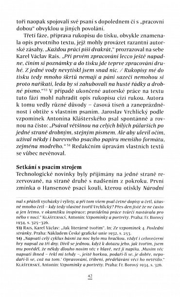 Náhled Psaní na dotek - Materialita textu a proces psaní v české literární kultuře 1885-1989